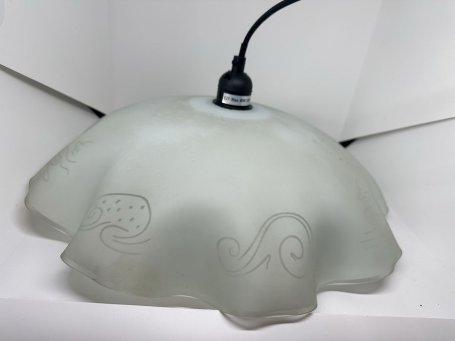 Candeeiro de Teto em Vidro