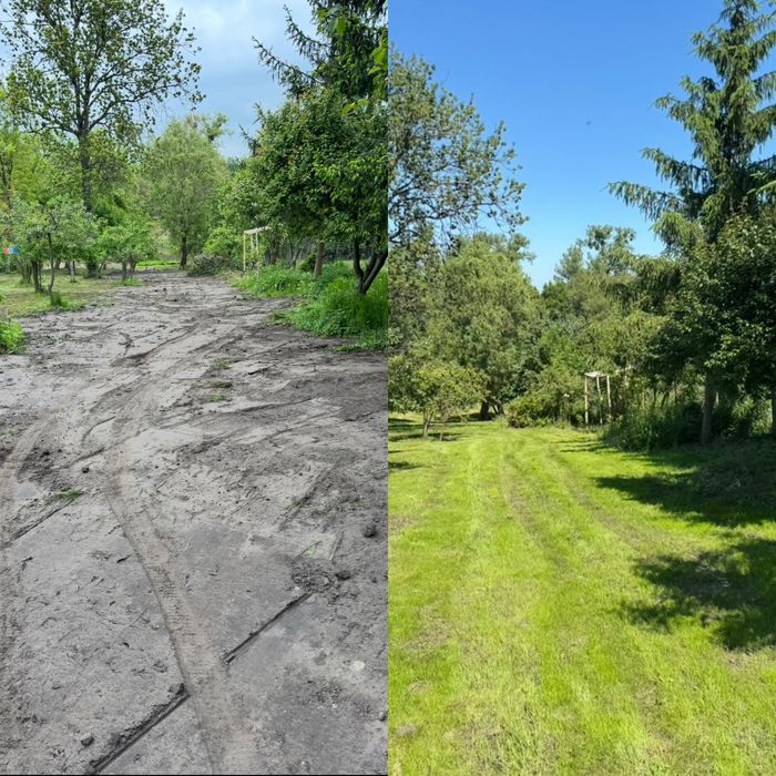 Koszenie traw nieużytków farm fotowoltaicznych ogrodnictwo przycinanie tuji wycinka porządkowanie ogrodnictwo