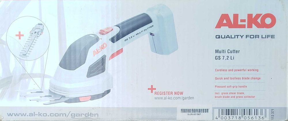 Austriackie nożyce do trawy, krzewów AL-KO Multi cutter GS 7,2