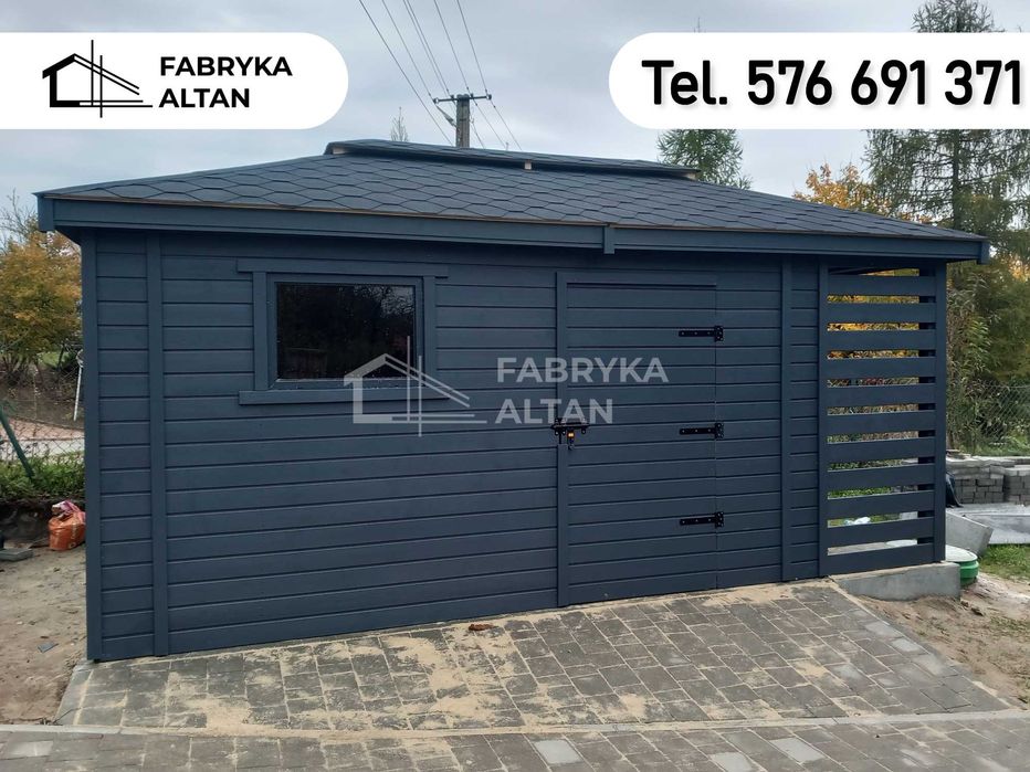 domek narzędziowy, 3x5, drewniany, domki, z drewutnią, drewutnia, HIT