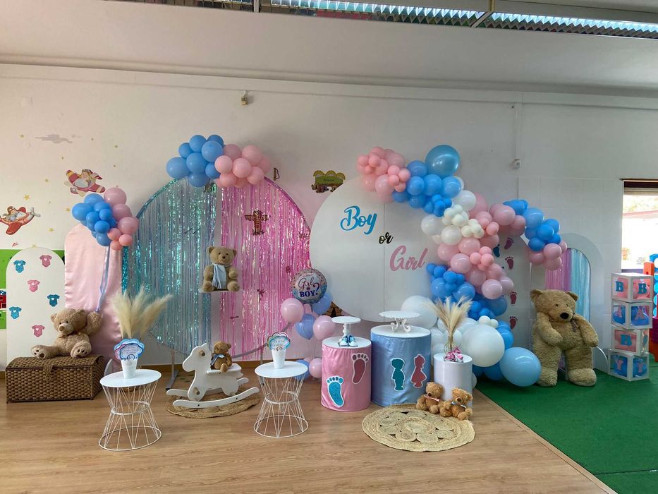 Decoração chá de bebé, chá revelacão