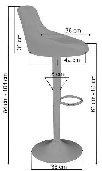 Nowoczesny Hoker Barowy Tapicerowany. Do kuchni, wyspy. Nowy. WYSYŁKA