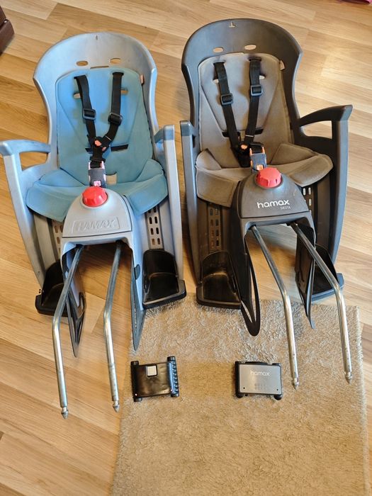 Hamax siesta fotelik rowerowy (szary -niebeska wkładka)