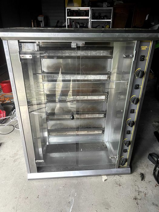 Rożno gazowe, grill kurczak z rożna, duże rożno, dobry producent