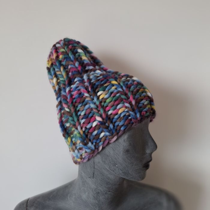 Czapka beanie wełna merino