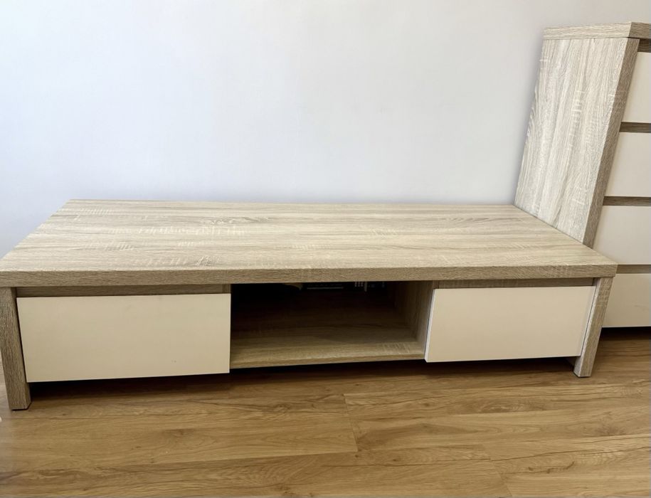 Szafka RTV dąb sonoma. Linia Kaspian z BRW