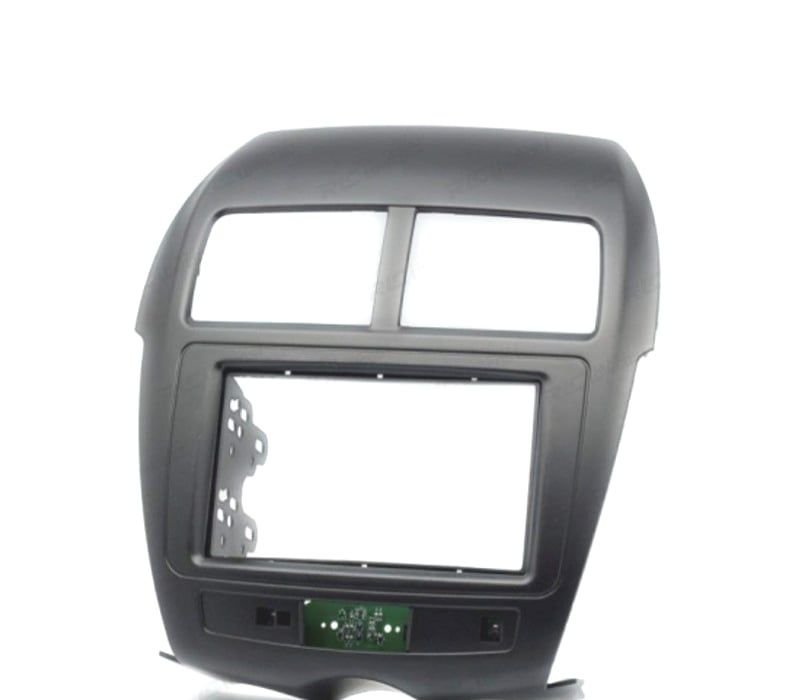 MOLDURA ADAPTADOR PRETO COM PCB PARA RADIO 2-DIN PARA CITROEN C4 MITSUBISHI ASX RVR OUTLANDER SPORT PEUGEOT 4008