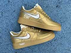OFF-WHITE x Nike Air Force 1   gold Co branded 36——46