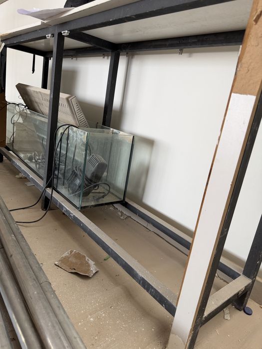 Aquario 2,2x0,4x0,7 movel + sump + 2 bombas circ + 2 termoestato
