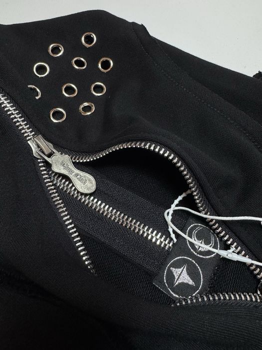 Thug Club Gladiator full zip up hoodie black зіп худи cropped fit