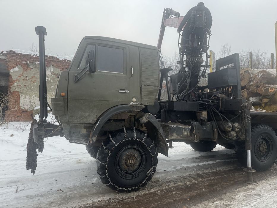 КамАЗ 4310 з маніпулятором(loglift130) лісовоз+причеп розпуск 6х6
