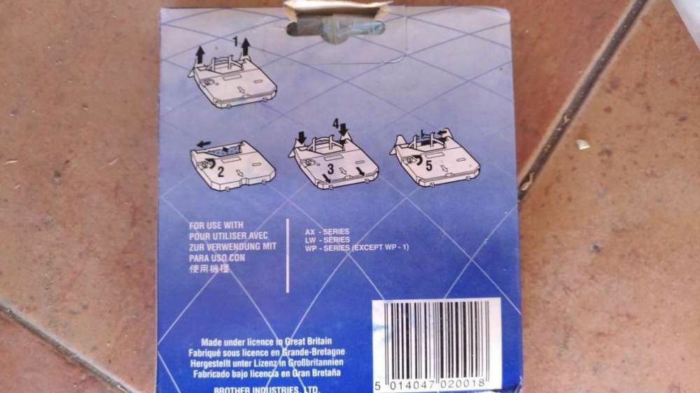 Recarga original para maquina de escrever