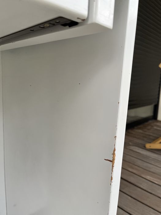 secretária (madeira de cerejeira pintada)