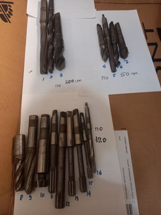 Фреза , сверло  Р9  , Р 18 , ВК-8 , Р-12 , Год изготовления 66 ÷÷69