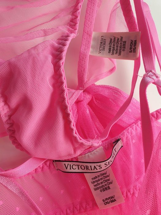 Nowa sexi Rózowa halka+majtki victoria secret