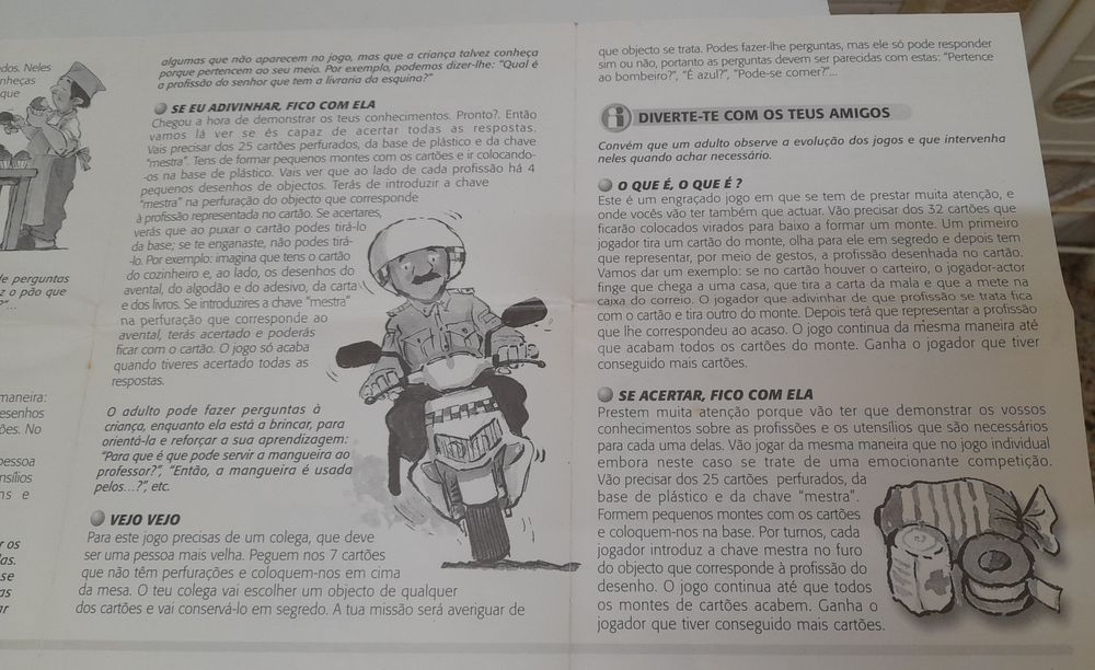 Jogo didáctico ''Jogamos ás profissões? - Completo
