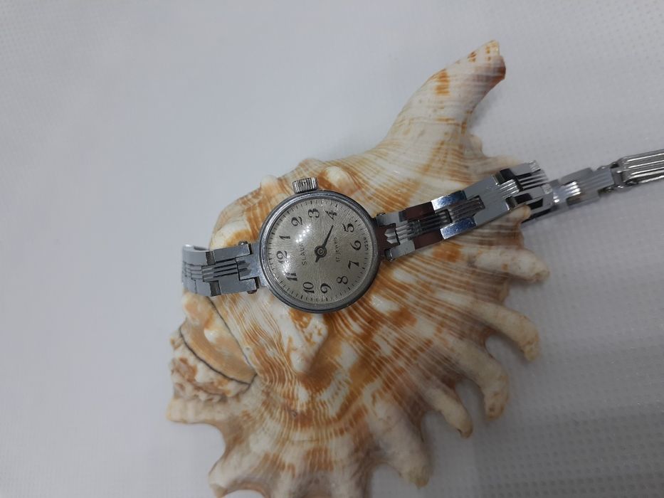 Часы СССР SLAVA (Слава) 17 jewels (made in USSR) с браслетом