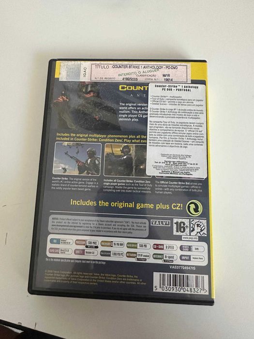 Counter-Strike 1: Anthology DVD DISCO