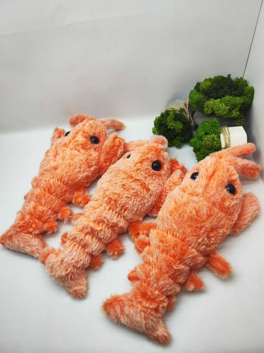 Іграшка для котів інтерактивний стрибок лобстера рухомий хвіст омара