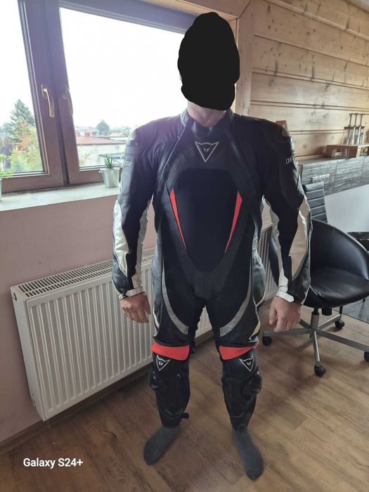 Dainese skórzany kombinezon motocyklowy 1-częściowy, rozmiar na 175 cm