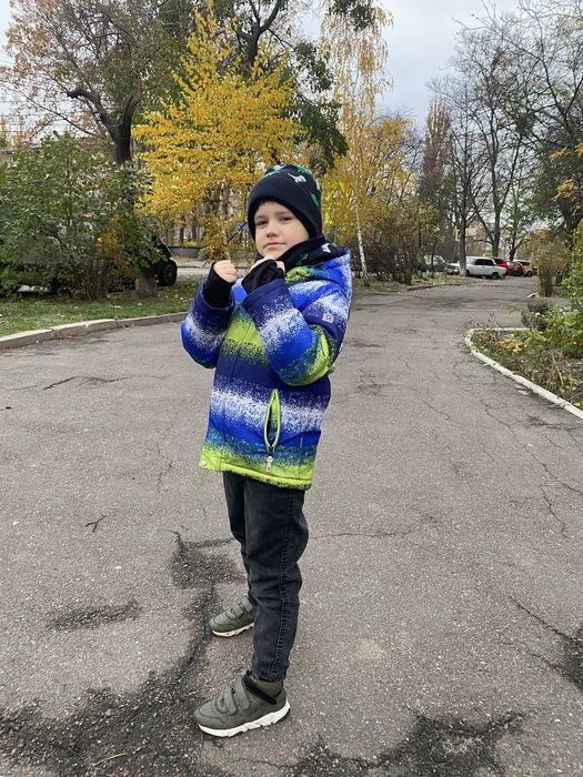 Зимовий дитячий комбінезон / термокостюм 5–6 років, розмір 122–128