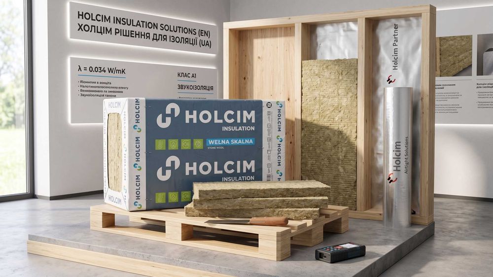 Екологічна базальтова вата 150 мм Holcim (Швейцарія)