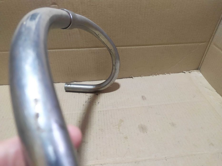 Руль фикс, трэковый винтажный, глубокий стальной