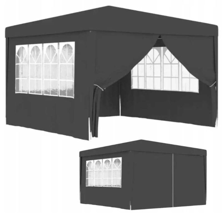 Садовый павильон Беседка Торговый тент 9/12 м² Окна Защита UV
