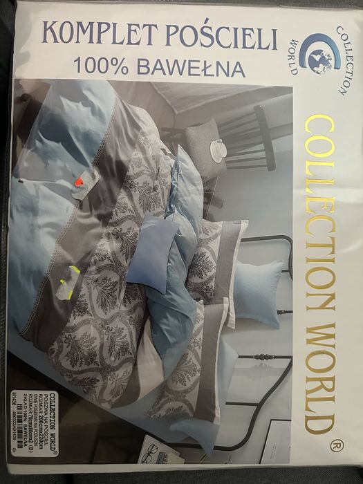 Komplet pościeli 100% bawełna 200x220 – nowy, zapakowany
