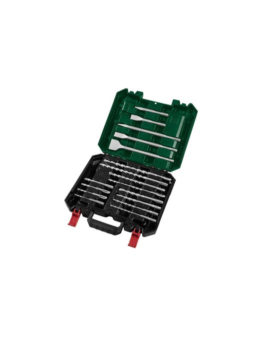 Conjunto 17 peças de brocas e cinzéis parkside