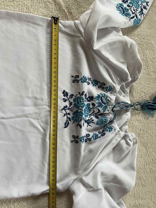 Дешево. Вишиванка. Вишита сорочка. Натуральне полотно. 122 см. 6-7 рр