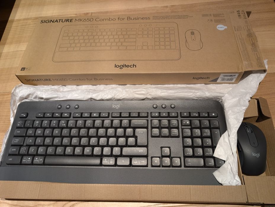 Zestaw  cicha klawiatura+mysz Logitech MK650 Combo for Business US Int