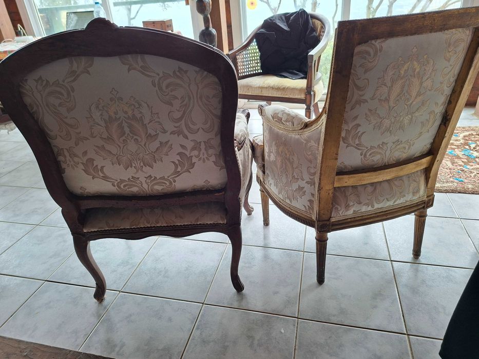 Poltronas ou Par de Bergères - armchairs in the Louis XVI style - em São Miguel Açores