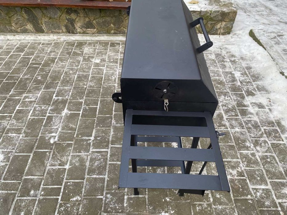 Міцний мангал 4мм метал 12шампурів Барбекю Гриль Акція-35%+Подарунок!