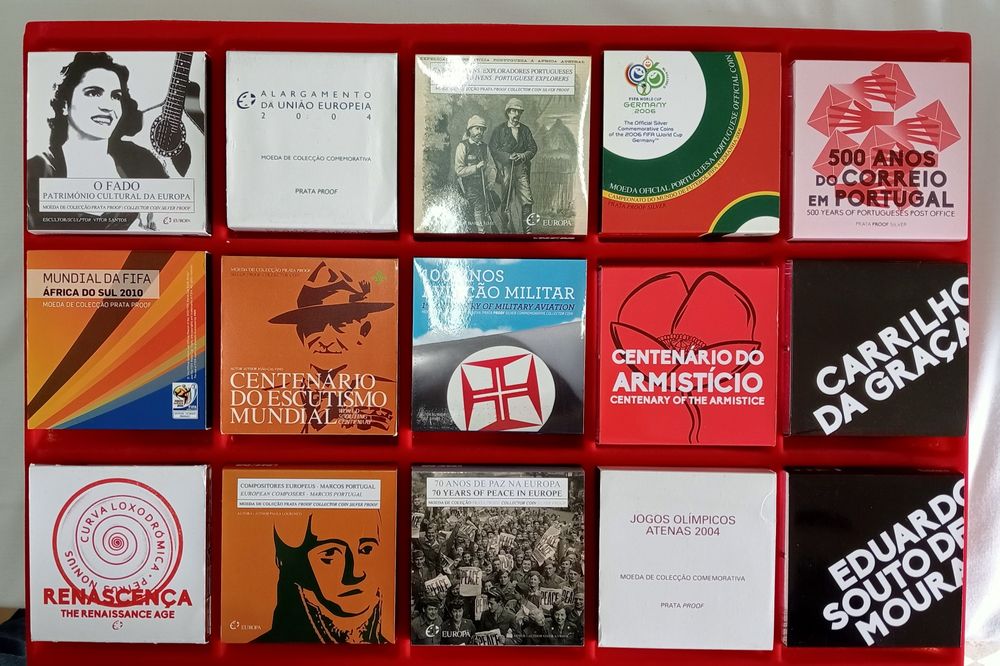 Moedas prata Proof portuguesas