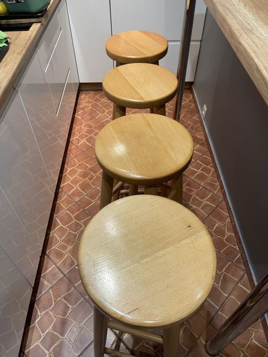 Taborety Barowe 81 cm bukowe dwa pary lub komplet   350 zl lub 700zł