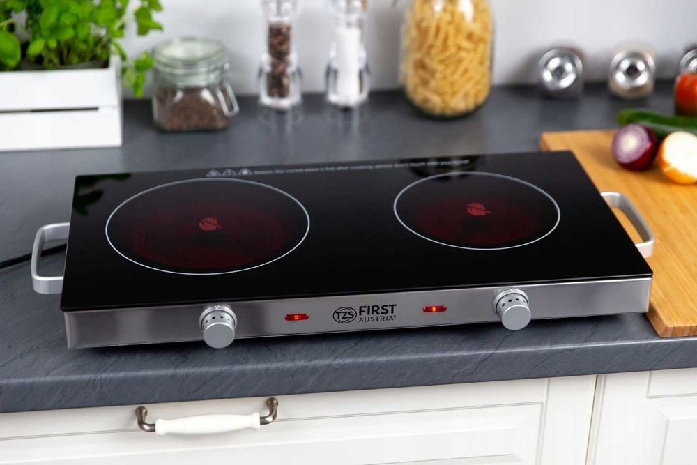 Kuchenka Przenośna First Austria 2800 W 2-Palnikowa Szkło Ceramiczne