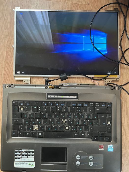 Ноутбук asus x51r материнская плата, матрица, охлаждения, зарядка