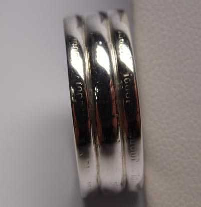 JOOP srebrna obrączka R.15. 7,4 mm.