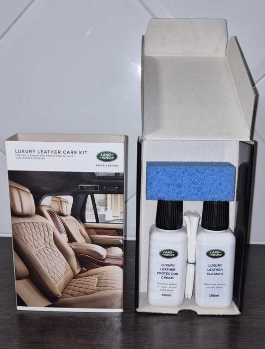 Kit de Limpeza e Proteção de Pele Land Rover (Original / Novo)