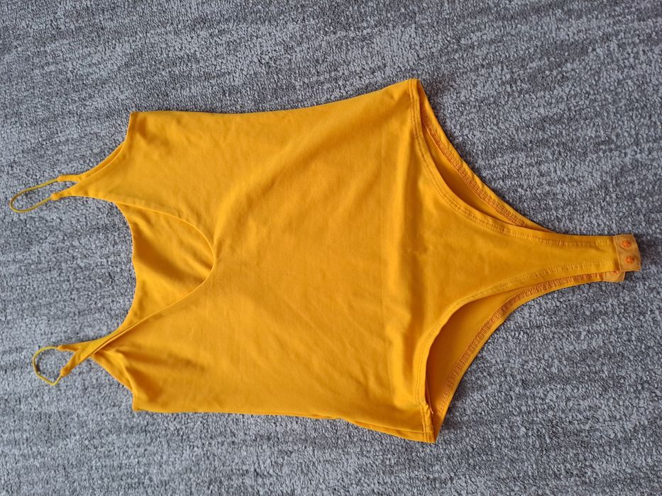 Słoneczne żółte body miękki materiał S/M