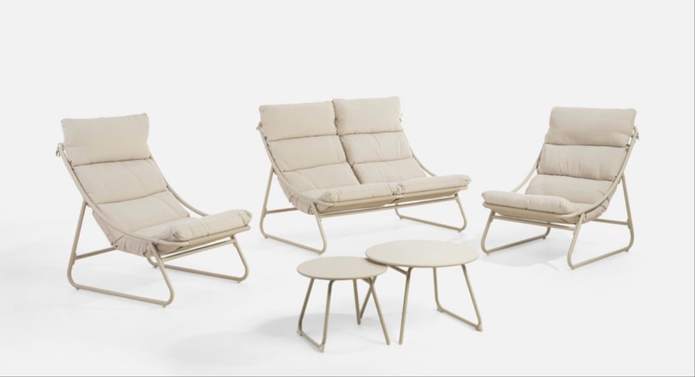 Komplet na taras beżowy Nowy!