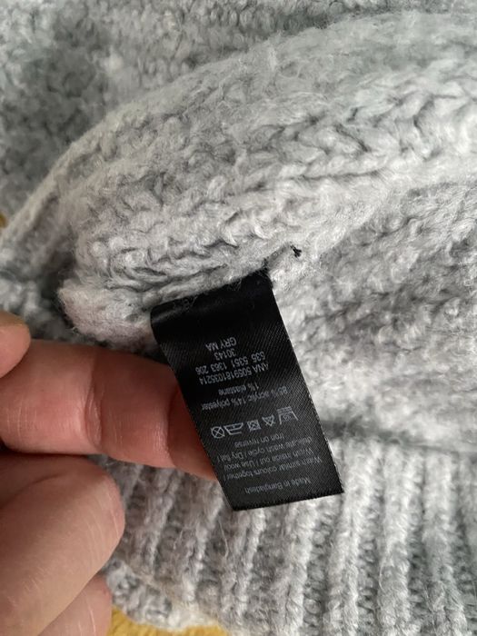 Sweter M szary rozpinany