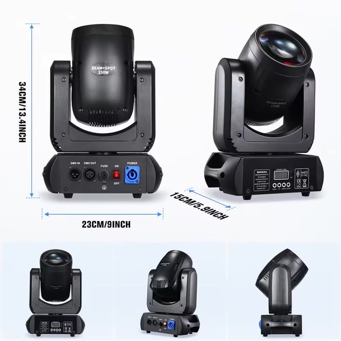 рухома головна лампа, DMX світлодіодний ефект 150w