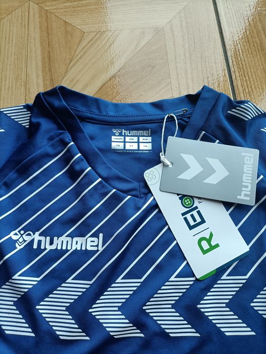 Koszulka sportowa hummel niebieska rozmiar dziecięcy 116
