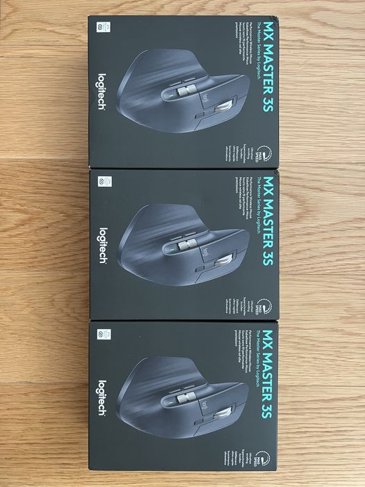 Rato LOGITECH MX Master 3S (Bluetooth - 8000 dpi - Preto)