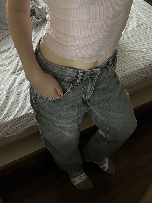 Джинси Pull&Bear жіночі сірі / графіт