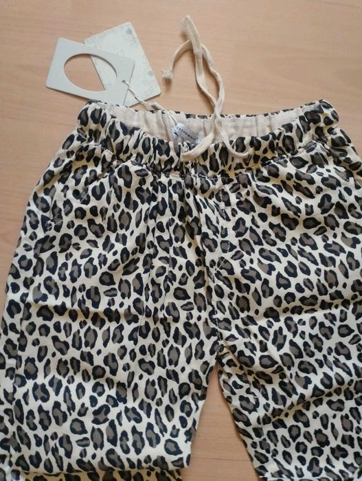 nowe spodnie panterka/cętki*SZACHOWNICA*36/38 S/M