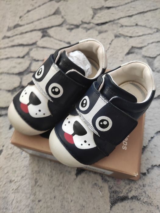 Buty skórzane Geox respira 22 dla chłopca na wiosnę jesień