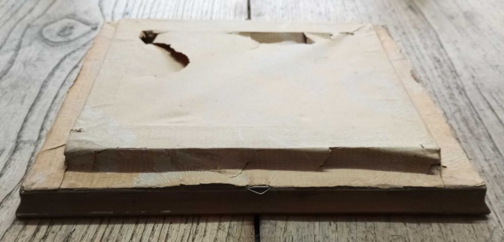 Quadro a óleo Paisagem com Casas 1950 assinado